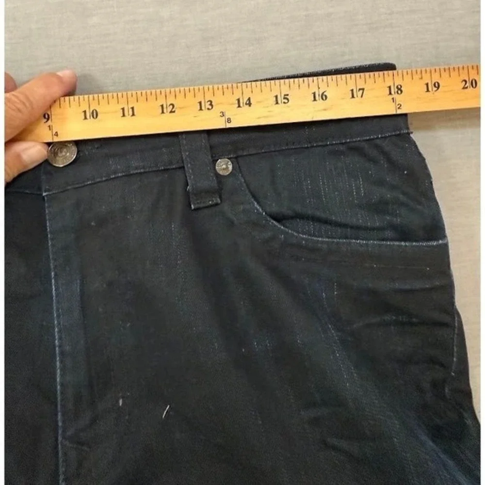 True Religion Ricky Mens‎ Jeans Black Wash Straight Leg Denim Pants 36X31.